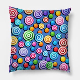 Assorted Candies on a Transparent Background (MD23HWN032c) Pillow