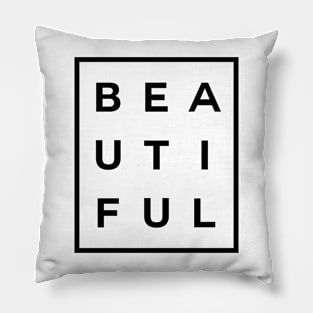 Beautiful Boxed (Black) Pillow