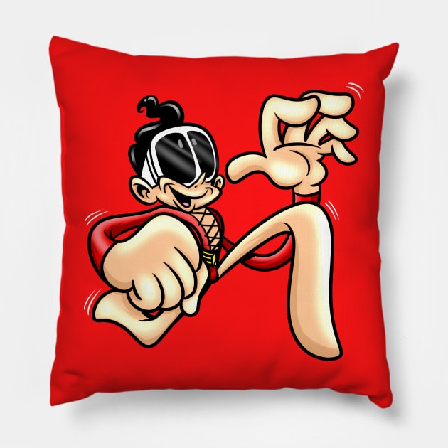 Plastic Man Pillow by BeefcakeBoss