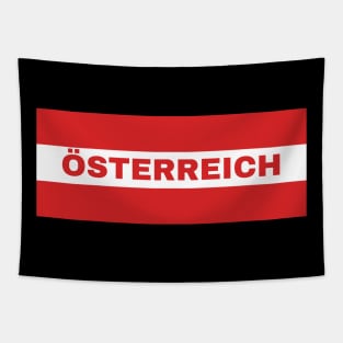 Österreich in Austrian Flag Tapestry