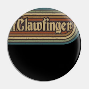 clawfinger vintage stripes Pin