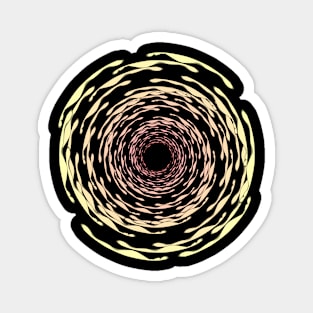 Whirlpool fireball mandala Magnet