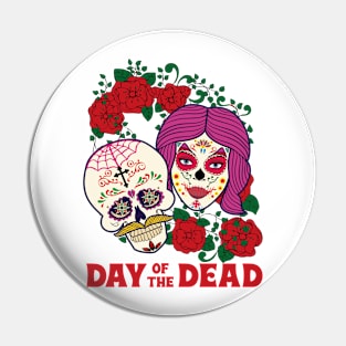 Day of the Dead Sugar skull Pin