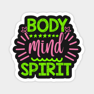 Body Mind Spirit Yoga Quotes Magnet