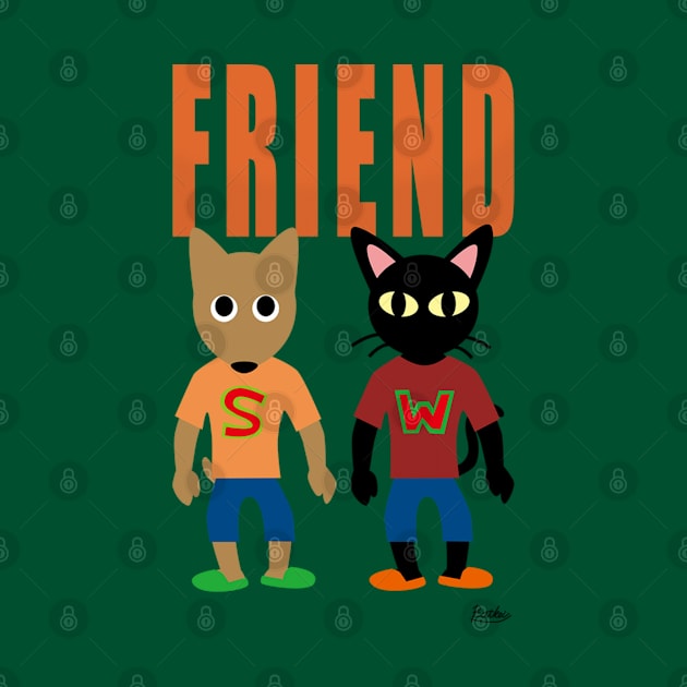 Friend Cat and Dog by BATKEI