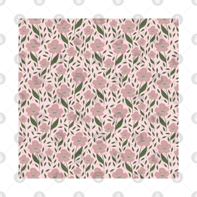 Flourish floral pattern by Happy Mouse Studio