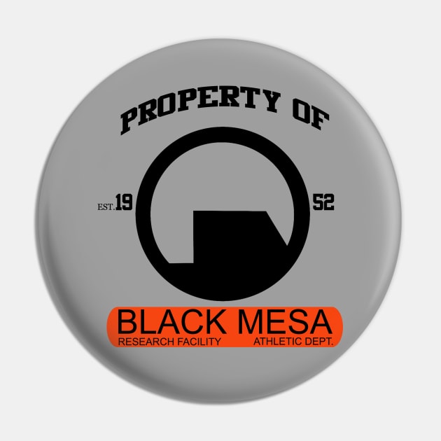 Black Mesa Athletic Dept. Pin by ExplodingZombie