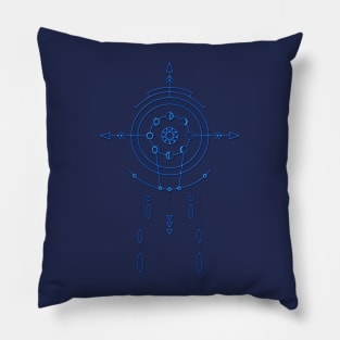 Tribal Moon Totem Pillow