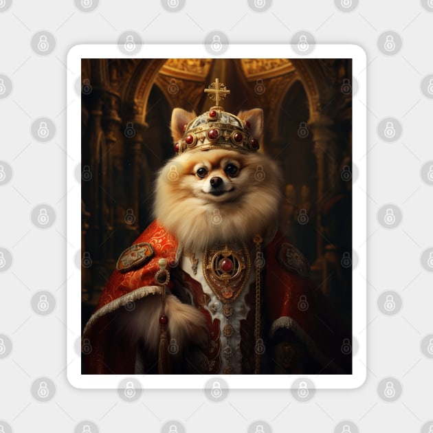 Royal Pomeranian - Medieval Polish King Magnet by HUH? Designs