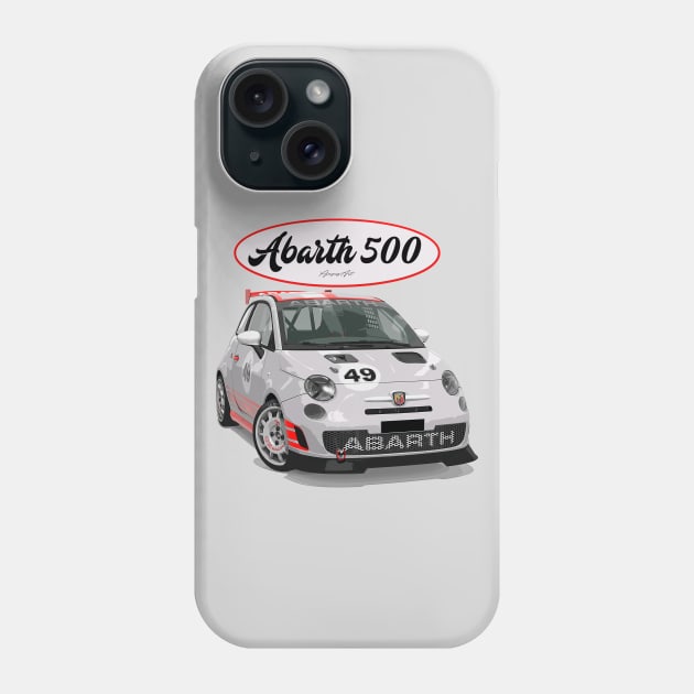 Abarth 500 Phone Case by PjesusArt