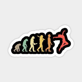 Retro Dancing Evolution Gift For Dancers Magnet