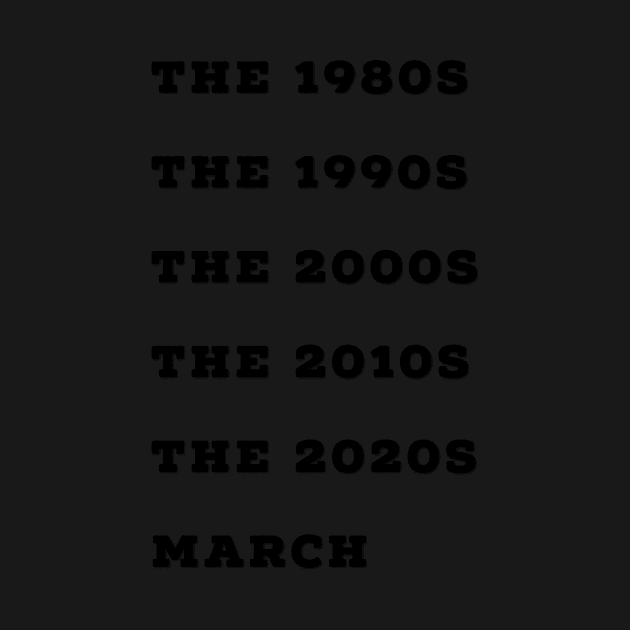 March Decade Title Humour Design by mpdesign