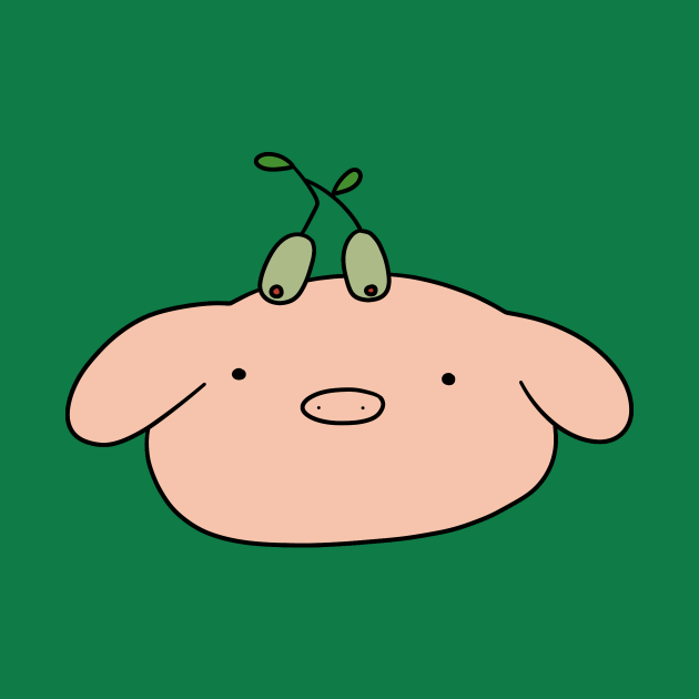 Discover Olive Piggy Face - Piggy - T-Shirt