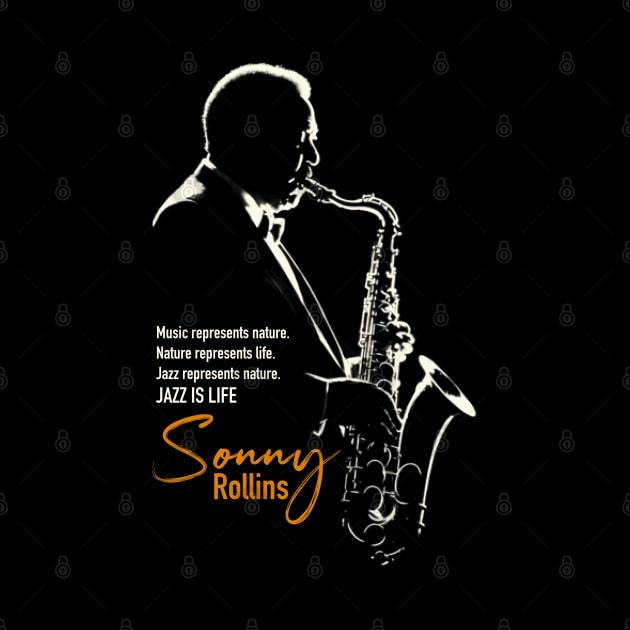 Sonny Rollins silhouette by BAJAJU