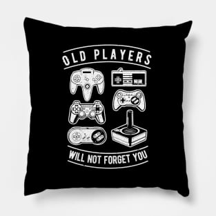 Old Player Will Not Forget You,Old Games Controllers Pillow