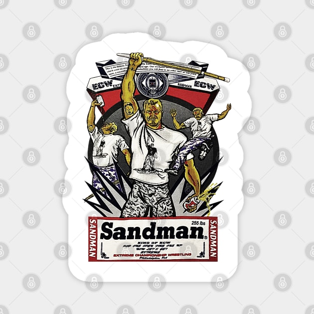 Sandman - King of ECW - ECW Wrestling Magnet by nicklower