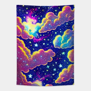 Colorful Multicolored Stars Tapestry