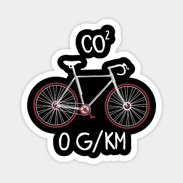 0 gram Co2 bike Magnet by BestsellerTeeShirts