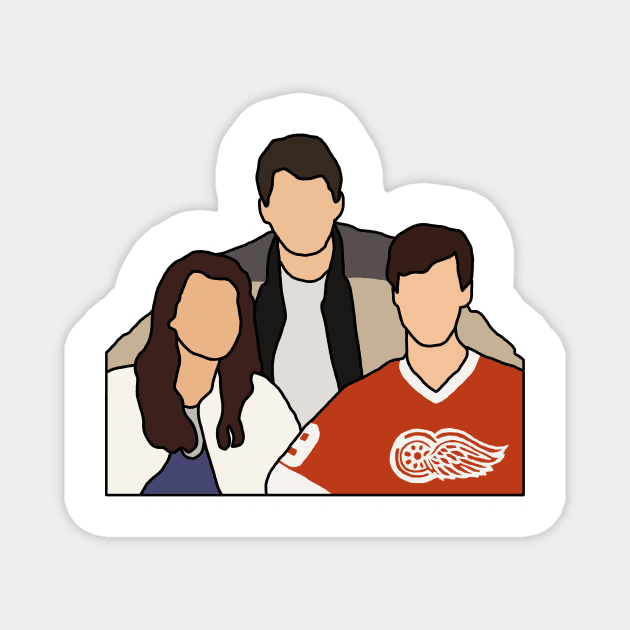 Ferris and friends Magnet by minimalistuff