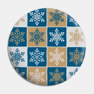 Christmas pattern with snowflakes 2 Pin
