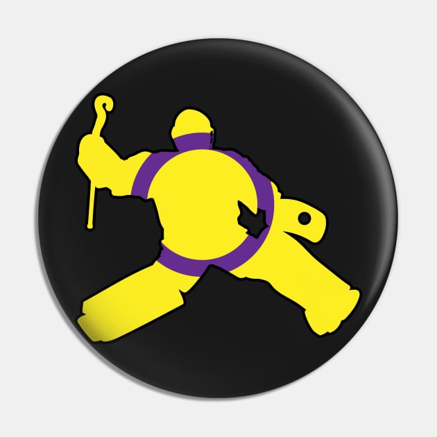 Field Hockey Goalie: Intersex Pride Pin by ziafrazier