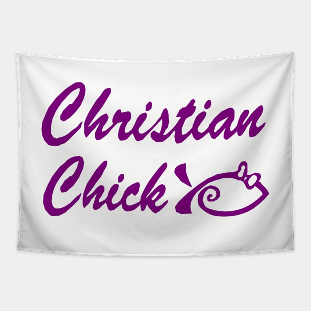 Christian Chick Tapestry by MonarchGraphics