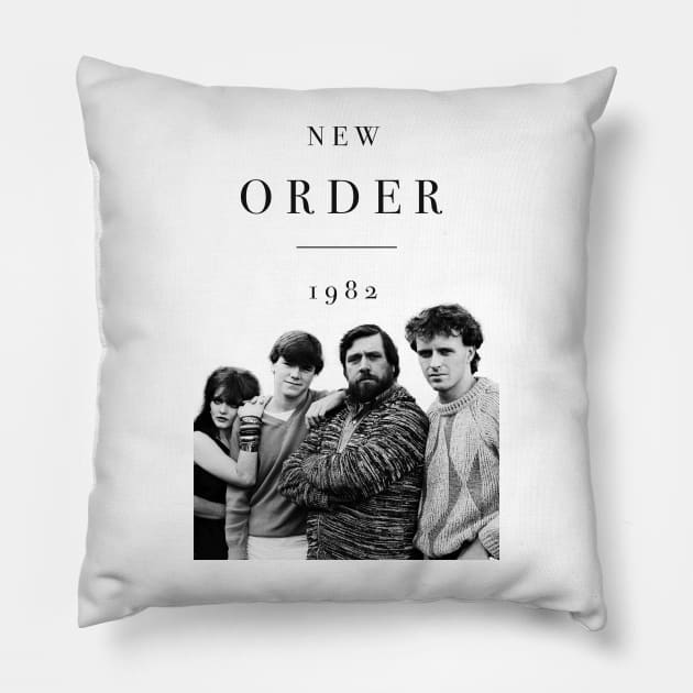 New Order 1982 Pillow by ölümprints