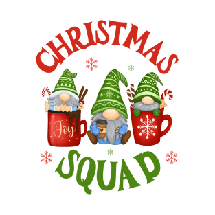 Funny Christmas Squad Matching Family Group Xmas Gnomes T-Shirt