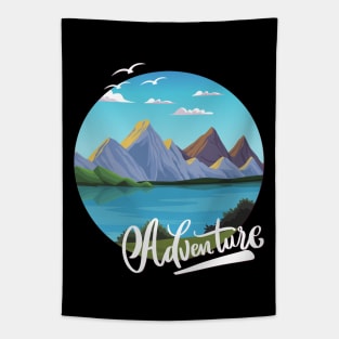 Let's travel Your Life is the best Adventure Explore the world travel lover summer spring Tapestry