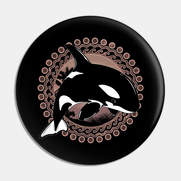 Killer Whale Pin by NicGrayTees