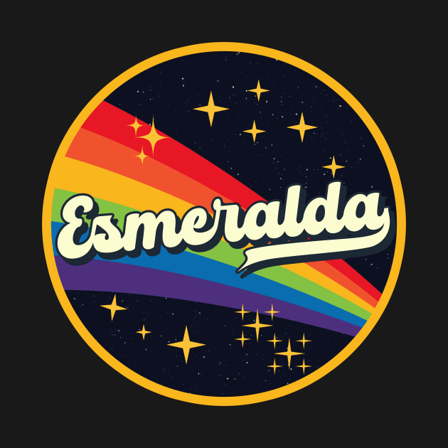 Esmeralda // Rainbow In Space Vintage Style by LMW Art