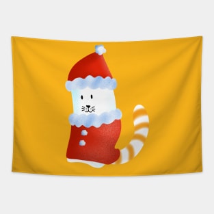 Cat Christmas  , Christmas funny gnomes Cute Merry Christmas Gift Sticker celebration  concept Tapestry