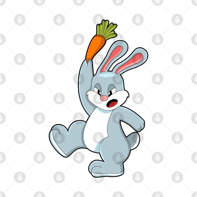 Rabbit with Carrot by Markus Schnabel