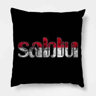 Saturday in Indonesian Language/Bahasa Indonesia Pillow