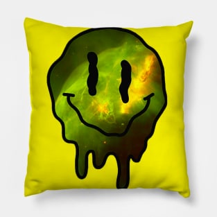 Melting Smile - Green Galaxy Pillow