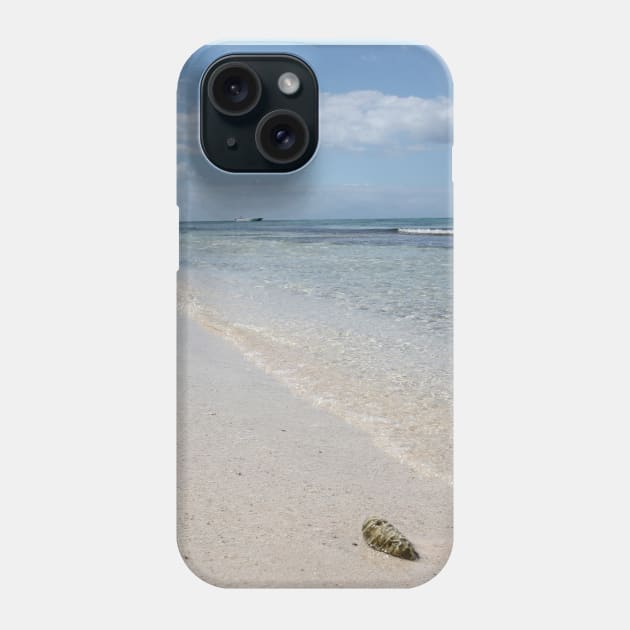 Isla Saona Seashell on Caribbean Beach Phone Case by Christine aka stine1