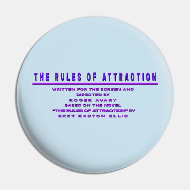 Rules of Attraction Title Card Pin by Exploitation-Vocation