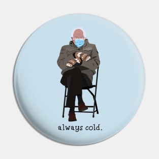 Bernie's Mittens Meme Pin