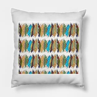 My Country - gum leaves, Aussie style Pillow