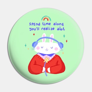 Alone Time Pin