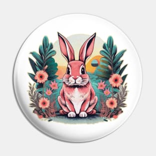 pink cute Rabbit Pin