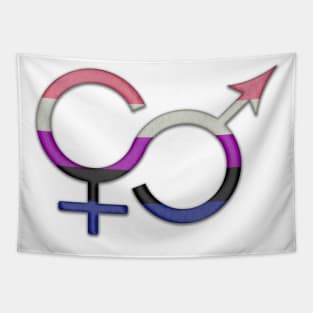 Gender Fluid Symbol Tapestry