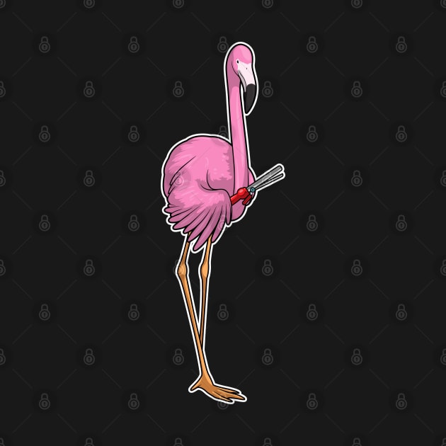 Flamingo Hairdresser Hair clip by Markus Schnabel