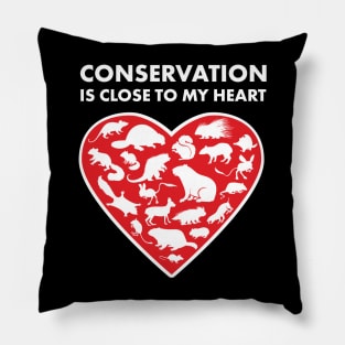 Rodents Conservation Heart Pillow