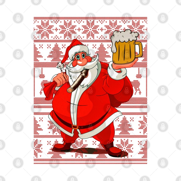 Beer for Santa - Beer Lovers Christmas by Dizcop