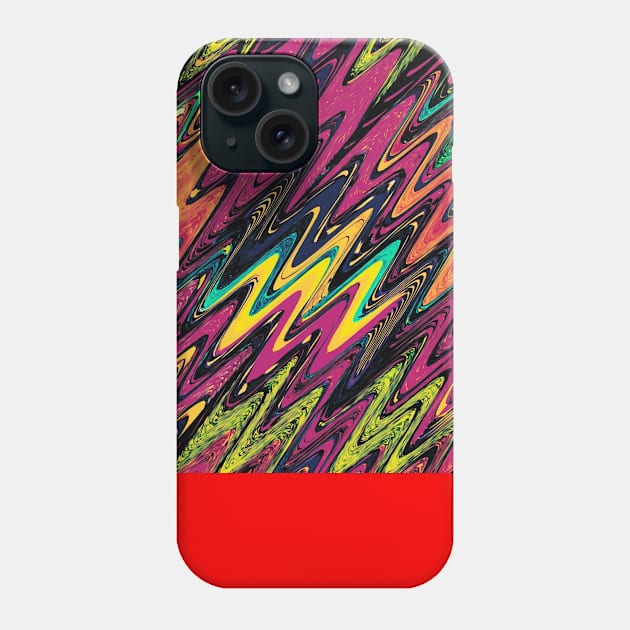 Abstract Waves Phone Case by ArtTrap9000