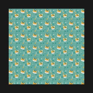 Pirate Kitties Pattern T-Shirt