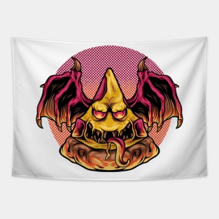 Pizza Monster Tapestry