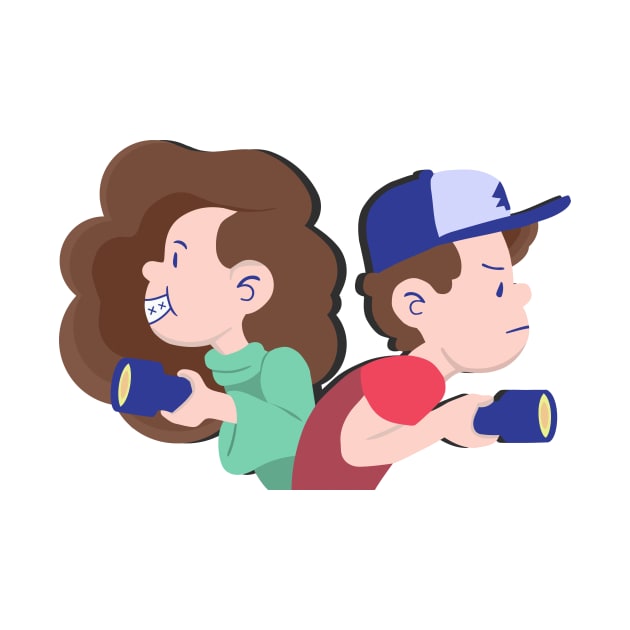 Mabel & Dipper - Gravity Falls by LeCouleur