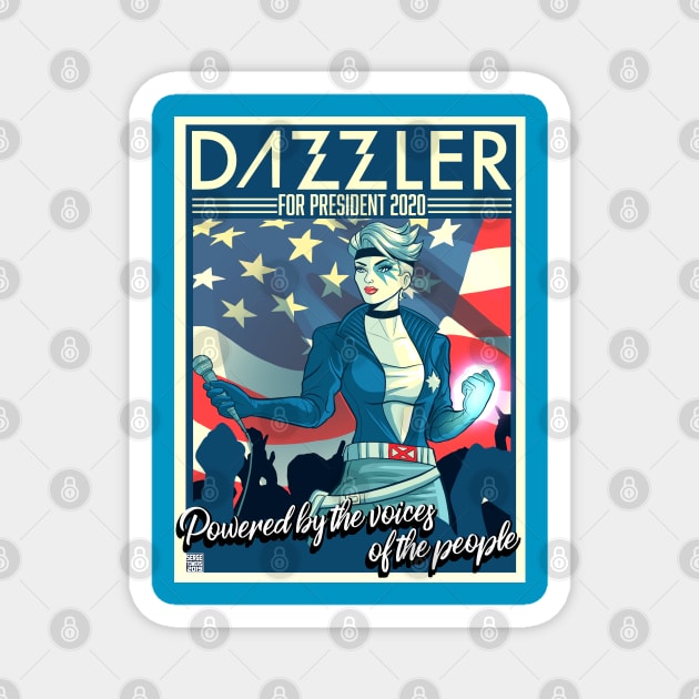 Dazzler for President Magnet by sergetowers80